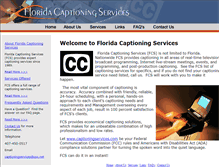 Tablet Screenshot of floridacaptioning.com